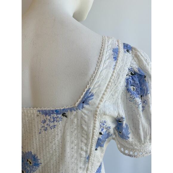 LoveShackFancy Reggie dress in morning mist sz 6 - Picture 9 of 14